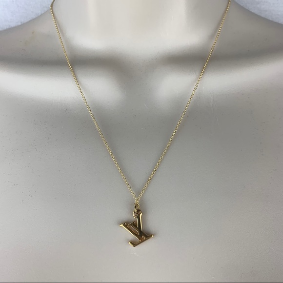 LOUIS VUITTON LV Charm Necklace 16” or 18” Chain - Picture 11 of 13